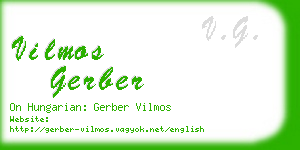 vilmos gerber business card